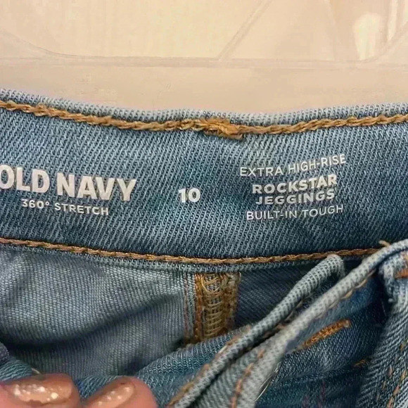 Girls Old Navy 360 Stretch Extra High-Rise RockStar Jeggings size 10. - Picture 4 of 7